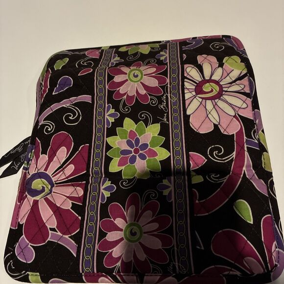 Vera Bradley  Trifold  Wallet- Magnetic Snap/ Black Multicolored Floral- Retired - Picture 15 of 15